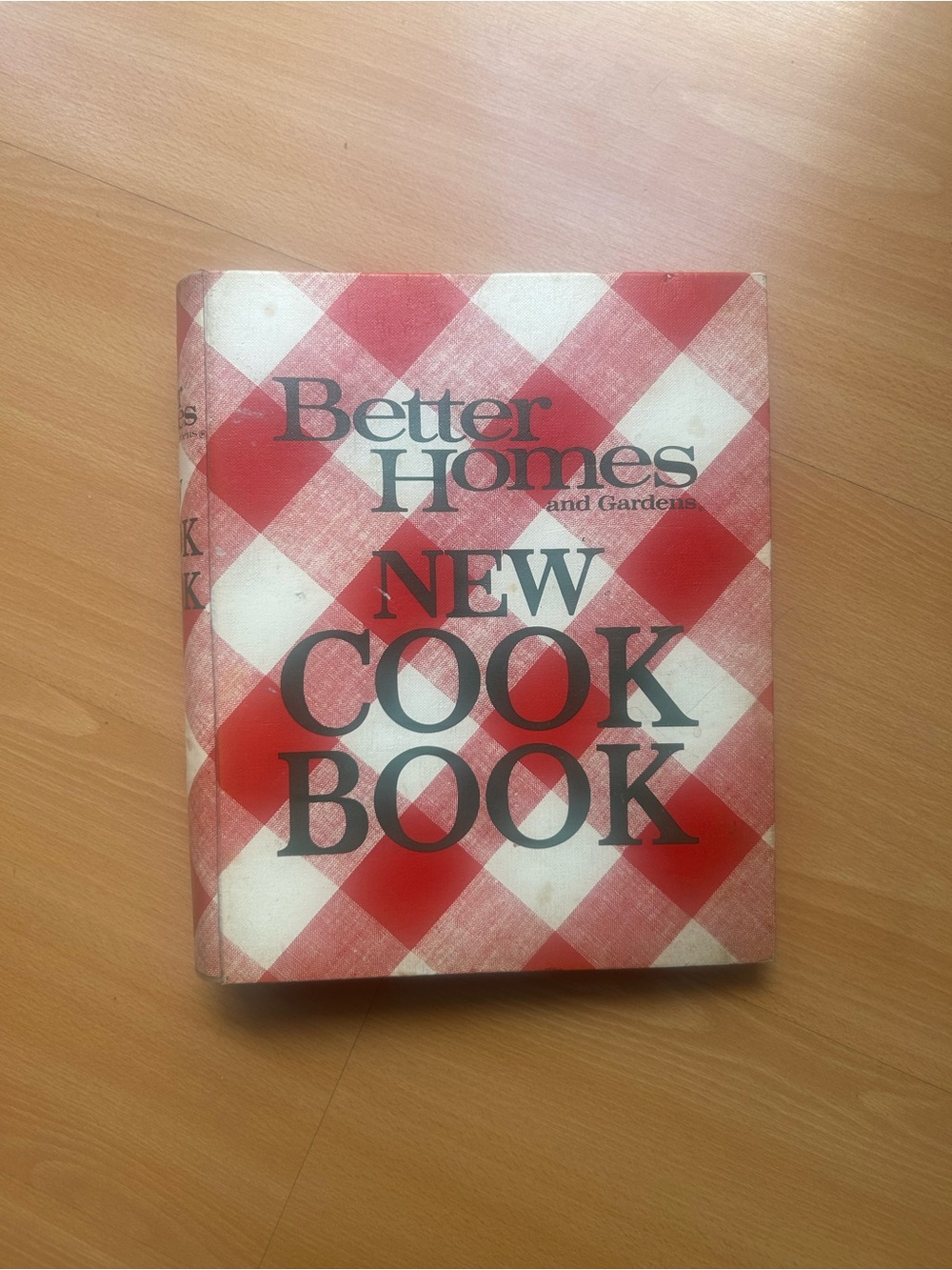 Vintage Better Homes And Gardens Cookbook with Red and White Gingham Cover